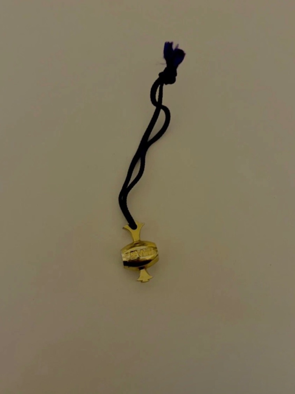 Gold Gavel Netsuke Amulet Lucky Charm Strap Ookuninushi Shrine from Osaka Japan